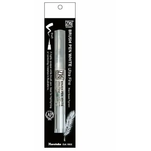 Pisak pędzelkowy brush pen white- ultra fine Derwent