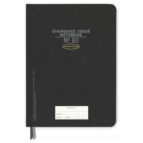 Notatnik 200 Stron 'Standard Issue Jumbo - Black'
