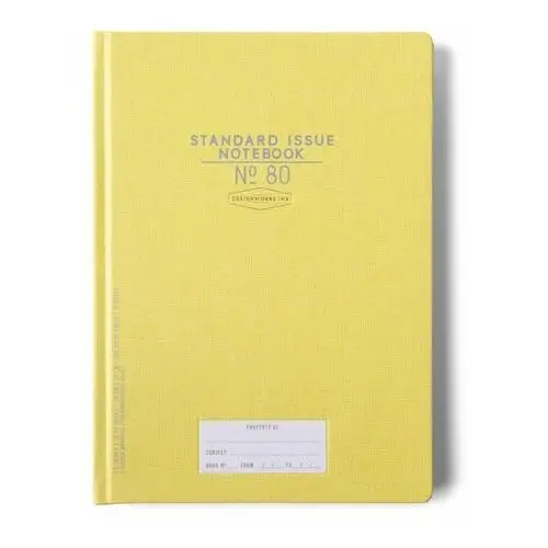 Designworks ink Notatnik 200 stron 'standard issue jumbo - ochre'