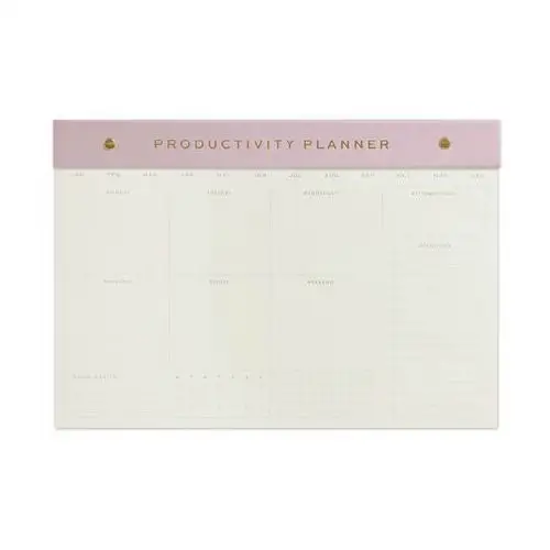 Notatnik Tygodniowy Na Biurko - Lilac - Productivity Planner