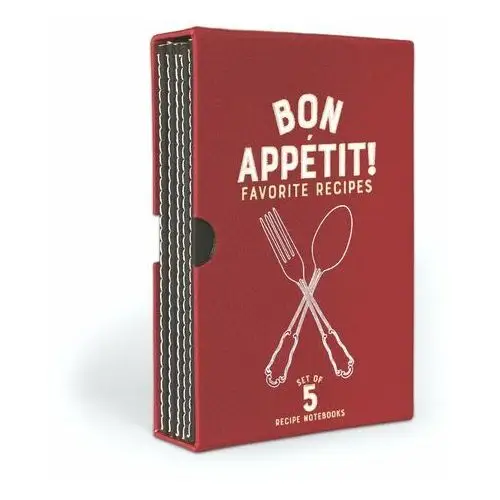 Designworks ink Zestaw 5 notatników na przepisy 'bon apettit'