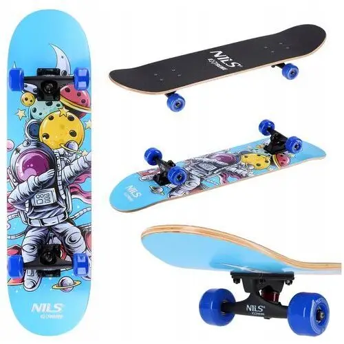 Deskorolka Klasyczna Kompletna Drewniana Skateboard Młodzieżowa ABEC-7