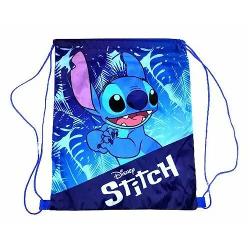 Niebieski worek, torba sportowa Disney Stitch 40x34 cm