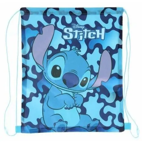 Difuzed Plecak worek sportowy stich na buty kapcie niebieski liście lilo i stitch