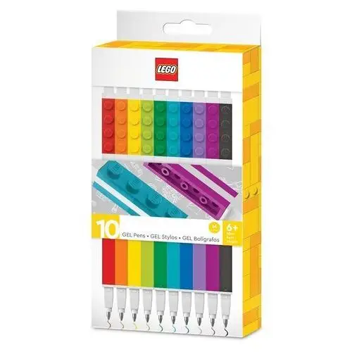 Długopisy żelowe Lego, mix kolorów 10 szt
