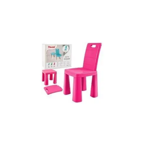 Krzesełko dziecięce 3w1 różowe Doloni