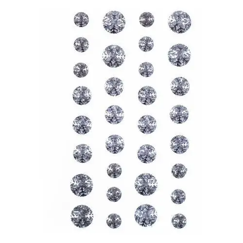 Dpcraft Kryształy samoprzylepne mix 32 szt. śnieżynki srebrne grkr-099 dalprint