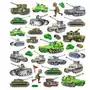 Dpcraft Naklejki - czołgi, 33 szt Sklep