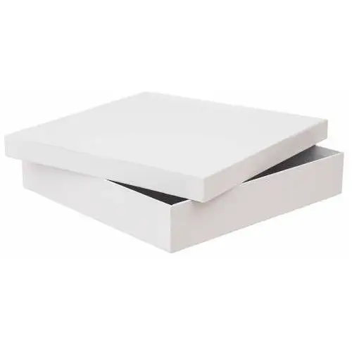 Pudełko tekturowe, białe, 30,5x30,5x6,5 cm