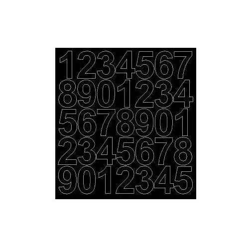 Drago Cyfry samoprzylepne 4 cm, czarne z połyskiem