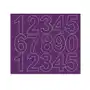 Drago Cyfry samoprzylepne 6 cm fioletowy z połyskiem Sklep