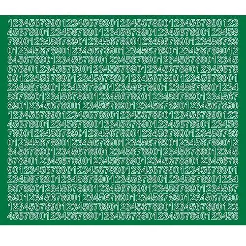 Drago Cyfry samoprzylepne 7 milimetrów zielone z połyskiem - błyszcząca