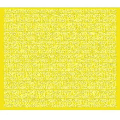 Drago Cyfry samoprzylepne 7 milimetrów żółty z połyskiem