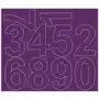 Drago Cyfry samoprzylepne 8 cm fioletowy z połyskiem Sklep