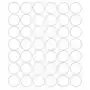 Drago Koła grochy samoprzylepne, białe matowe, 3 cm, 42 sztuk Sklep