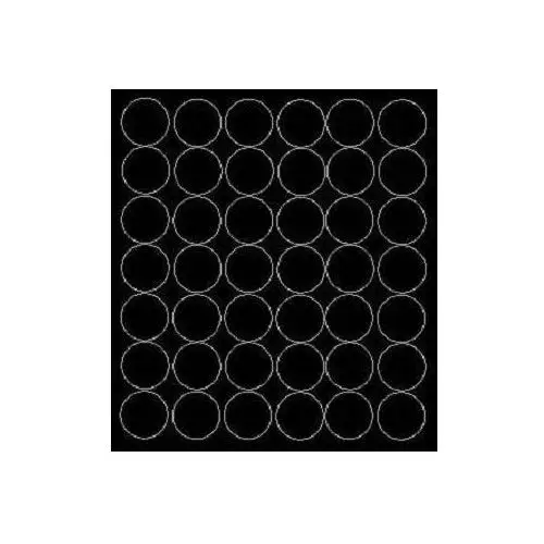 Drago Koła grochy samoprzylepne, czarne matowe, 3 cm, 42 sztuk
