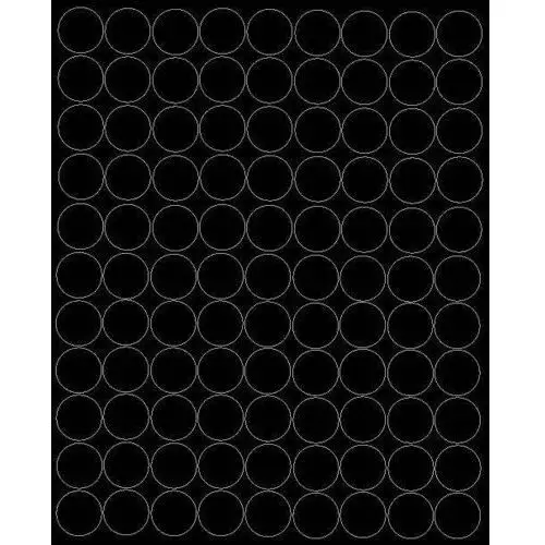 Drago Koła grochy samoprzylepne, czarne matowe, 4 cm, 99 sztuk
