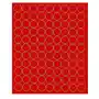 Koła grochy samoprzylepne, czerwone matowe, 4 cm, 99 sztuk Sklep