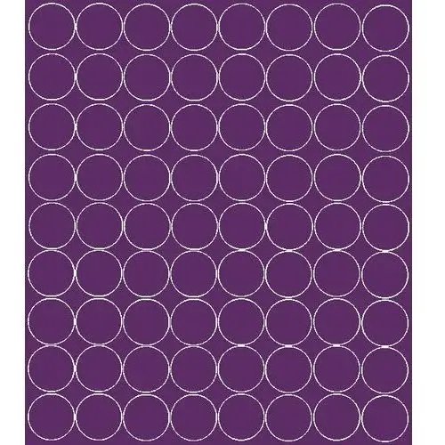 Drago Koła grochy samoprzylepne, fioletowe z połyskiem, 5 cm, 72 sztuk