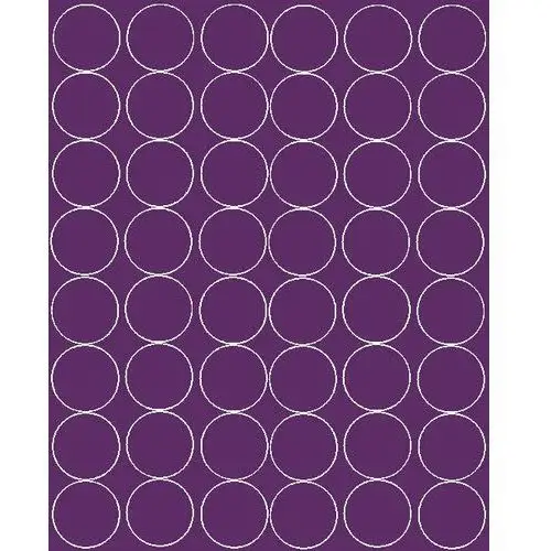 Drago Koła grochy samoprzylepne, fioletowe z połyskiem, 6 cm, 48 sztuk