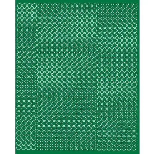 Drago Koła grochy samoprzylepne, zielone matowe, 7 mm, 720 sztuk