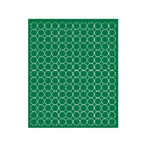 Drago Koła grochy samoprzylepne, zielone z połyskiem, 1,5 cm, 180 sztuk