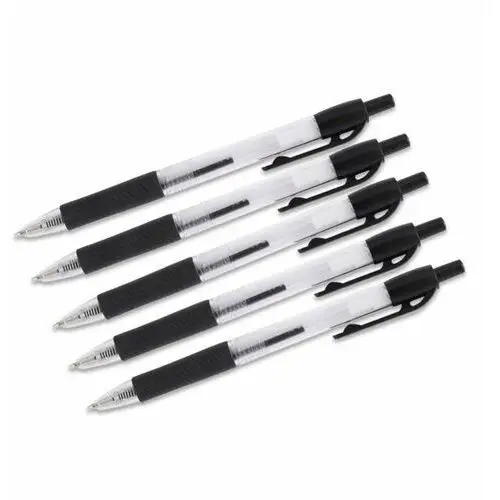 Zestaw 5x długopis automatyczny czarny D.rect