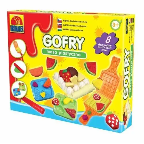 Masa plastyczna GOFRY 3 kolory +akcesoria w pudełku (GXP-537561)