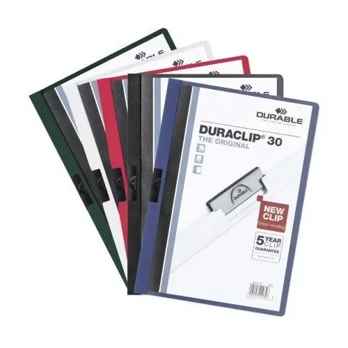 Duraclip original 30, skoroszyt zaciskowy a4, 1-30 kartek Durable