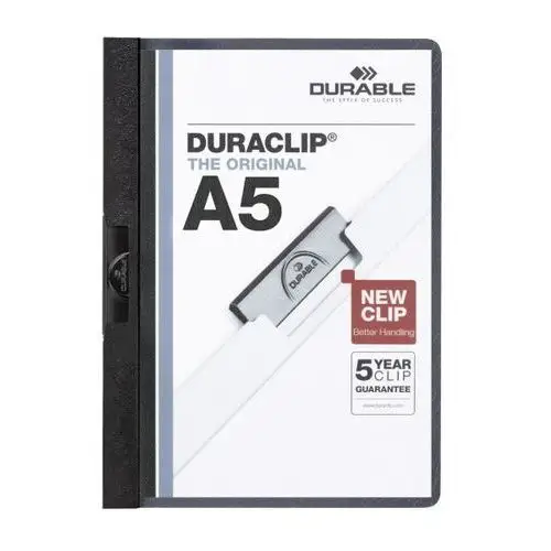 Durable Skoroszyt zaciskowy duraclip a5 , na 1-30 kartek, czarny