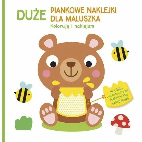 Duże piankowe naklejki dla maluszka. Miś