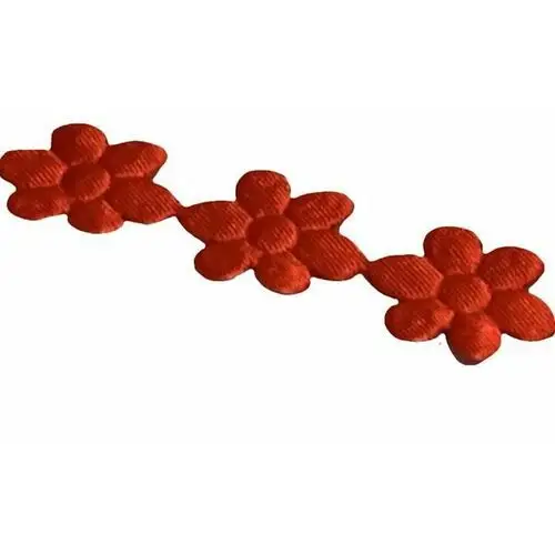 Dystrybutor kufer Aplikacja na taśmie kwiatki (1mb) czerwona