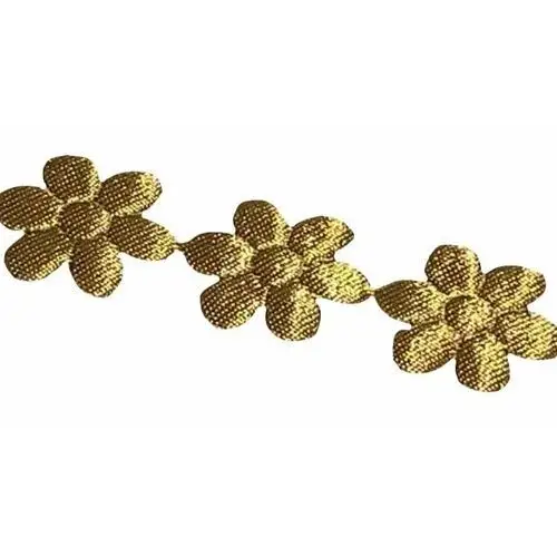 Dystrybutor kufer Aplikacja na taśmie kwiatki (1mb) złota
