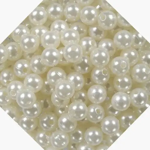Dystrybutor kufer Korale akrylowe perłowe 6 mm ( 0,5 kg ) perłowe