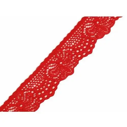 Koronka elastyczna ( 1 mb. ) 180767 czerwona Dystrybutor kufer