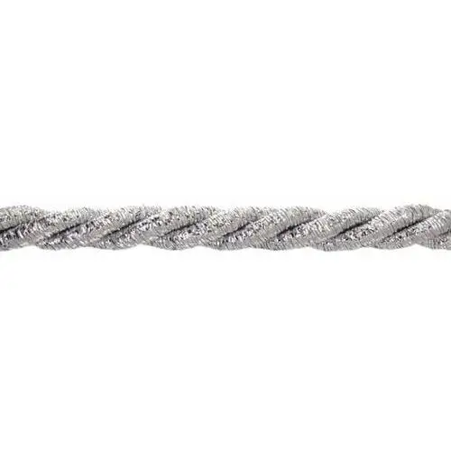 Sznur metalizowany fi - 7 / f (1mb) srebrny Dystrybutor kufer