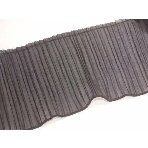 Dystrybutor kufer Taśma elastyczna plisowana żorżeta 8 cm ( 1 mb ) czarna
