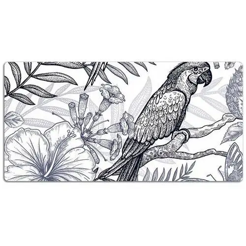 Duża podkładka na biurko Szkicowana papuga 120x60cm, Dywanomat
