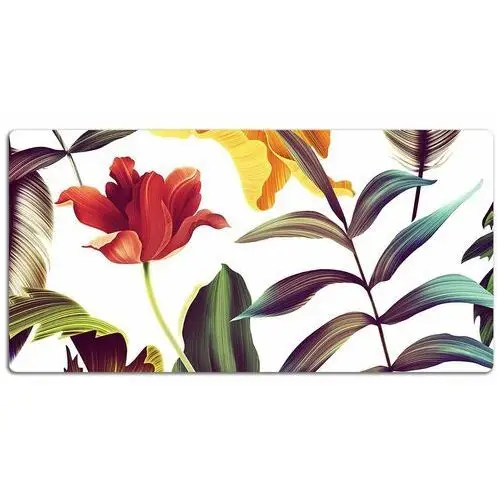 Duża podkładka na biurko Tropikalne Kwiaty 120x60cm, Dywanomat