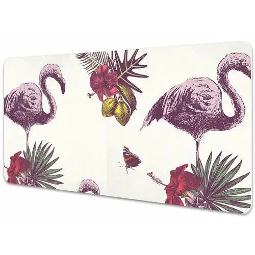 Mata ochronna na blat flamingi & hibiskus 90x45 cm Dywanomat