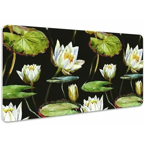 Mata ochronna z nadrukiem kwiaty lotosu 100x50 cm, Dywanomat