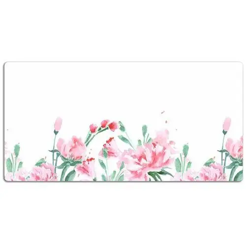Mata ochronna z nadrukiem Różowe kwiaty 120x60 cm, Dywanomat