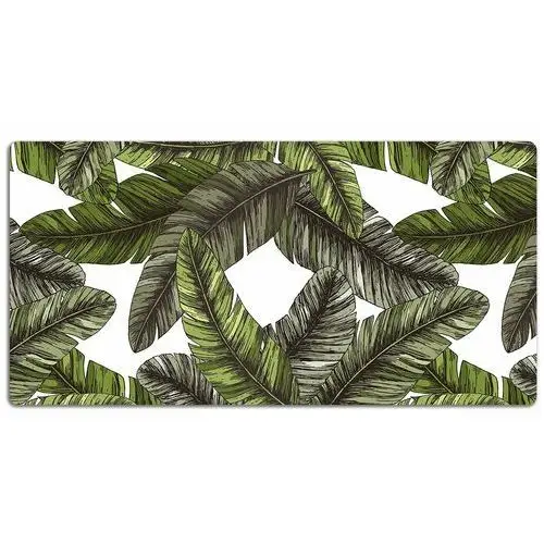 Mata z nadrukiem na biurko dżungla liście 120x60 cm, Dywanomat