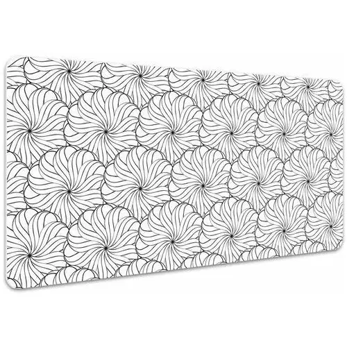 Mata z nadrukiem na biurko rysowane kwiat 100x50 cm, Dywanomat