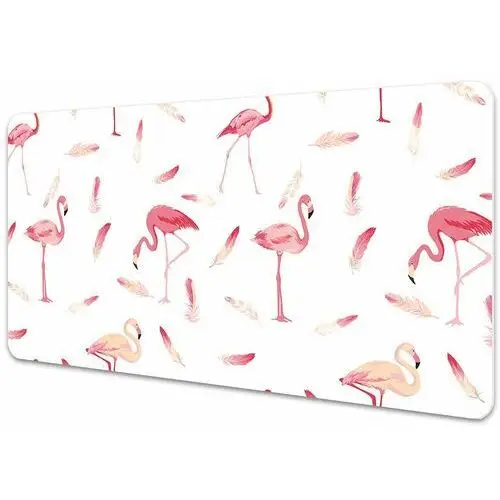 Ochronna mata na biurko stado flamingów 90x45 cm Dywanomat