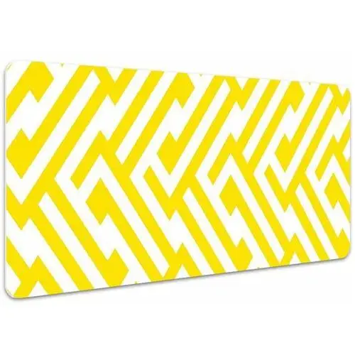Ochronna podkładka na biurko żółty pasek 100x50 cm, Dywanomat