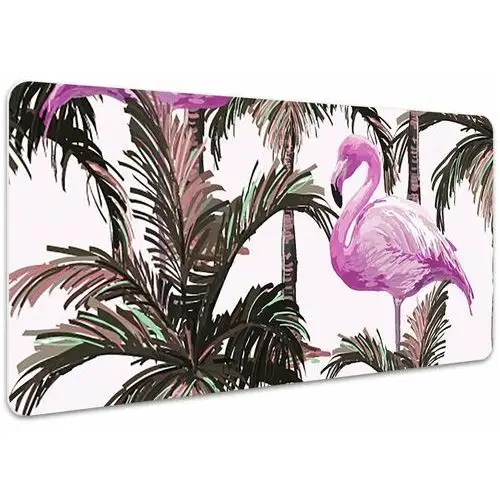 Podkładka na biurko flamingi w palmach 100x50 cm, Dywanomat
