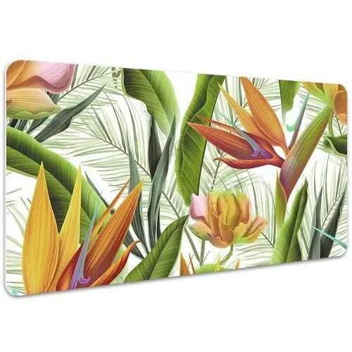 Dywanomat Podkładka na biurko tropikalne rośliny 100x50 cm