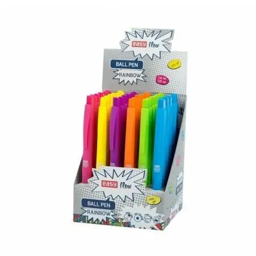 Easy stationery Długopis automatyczny rainbow (36szt) easy