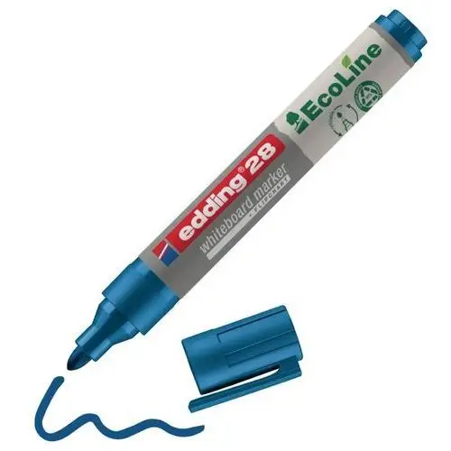 Marker do tablic e-28 ecoline, 1,5-3 mm, niebieski Edding